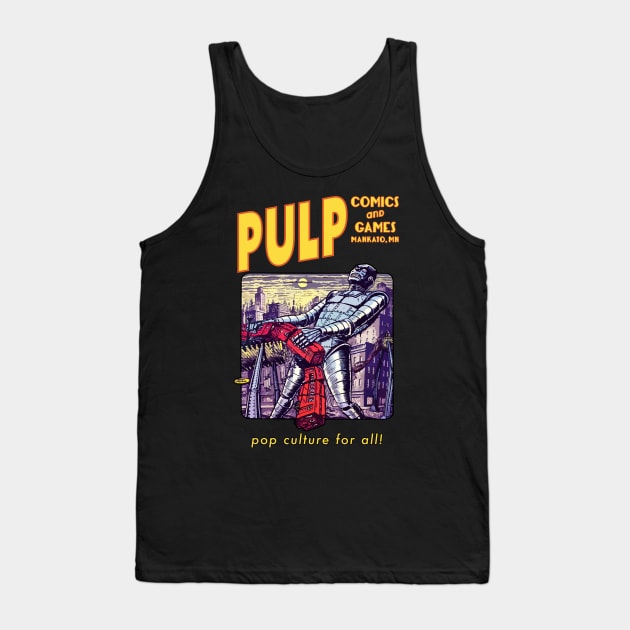 Robot vs Train Tank Top by PULP Comics and Games